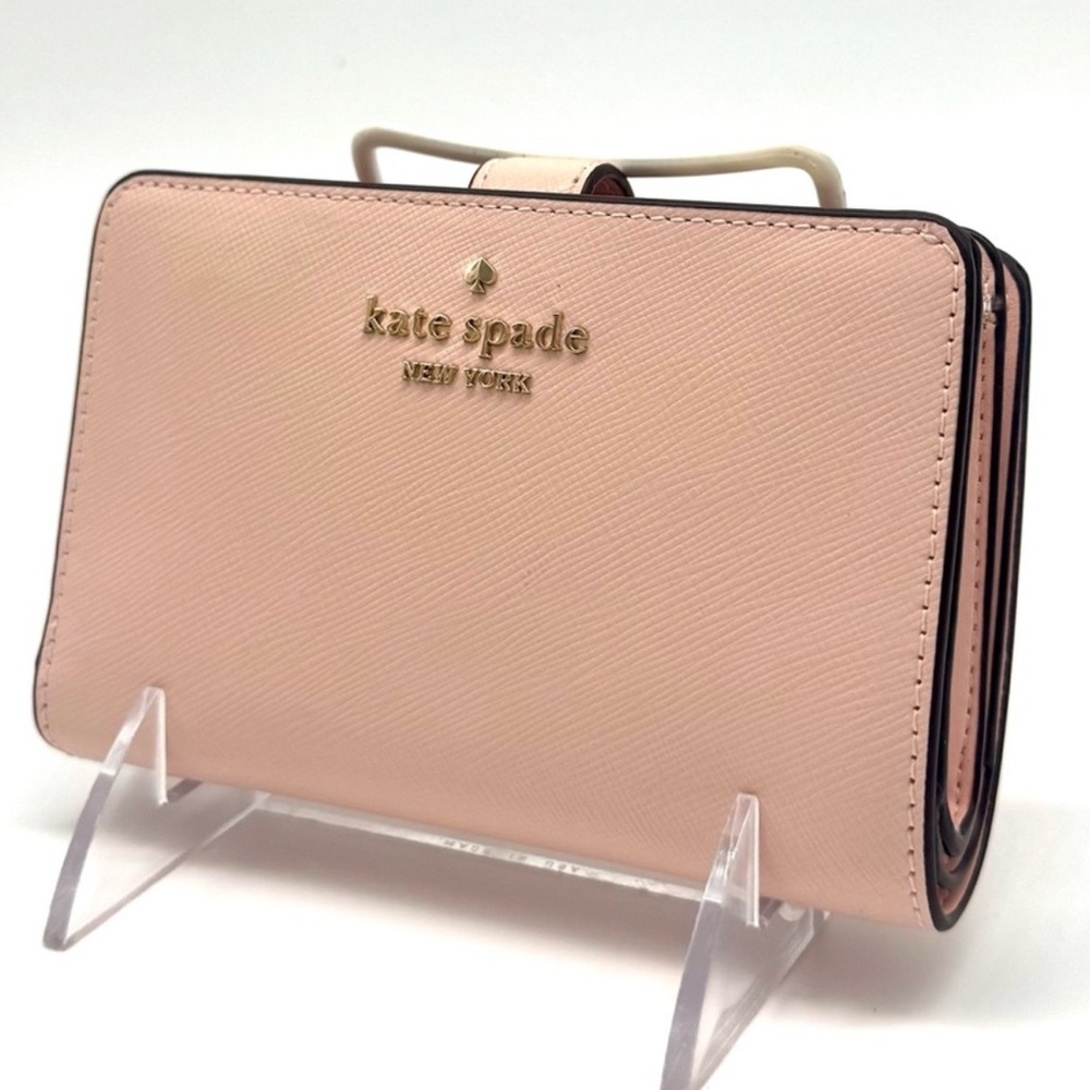 Kate Spade Leila Medium Compact Bifold Wallet Light Pink